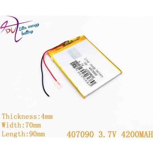 Brand new battery CHT 407090 3.7V 4200mAh Lithium polymer Battery with Protection Board For Tablet PC U25GT