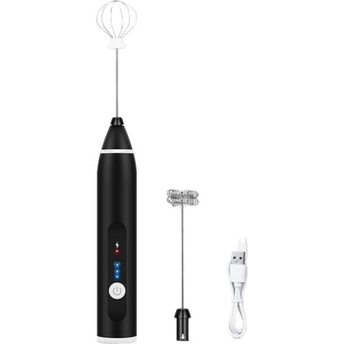 New Portable USB Charger Electric Milk Frother Egg Beater Whisk Drink Mixer for Coffee, Milk, Cappuccino, Egg Beating