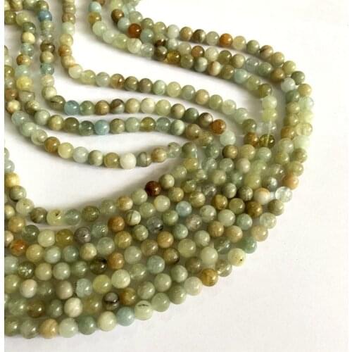 Wholesale 1string of 15.5“ Natural Multi Aqua marine Beads 6mm Gem Stone Beads,Gem stone Loose Beads for jewelry making