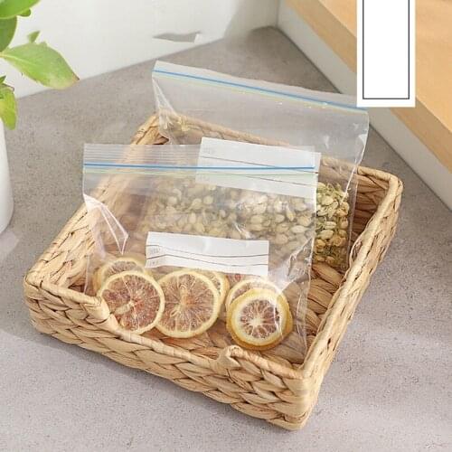 Pack Fresh-keeping Food Plastic Bag Zip Lock Bags Clear Poly Zip Lock Bag Food Storage Reclosable Vacuum Fresh Home Organize Bag