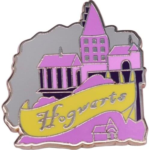 Pastel pin magic castle badge wizardry fans gift