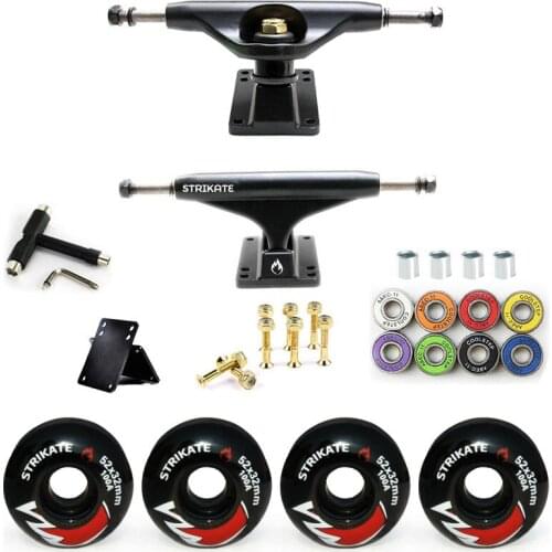 STRIKATE 5232mm Wheels 100A Aluminum Magnesium Alloy Professional Bridge Skate Board Bracket 5in Skateboard Trucks