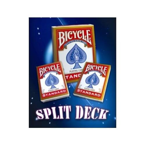 Split Deck Illusion Magic Tricks Card Box One Deck Case to Two Magic Close Up Magic Accessories Illusion Comedy Gimmick Props