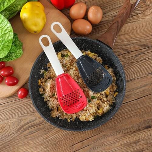 Mesh Scoop Colander Kitchen Grinding Ginger Garlic Cooking Spoon Shovel Tools Kitchen Accessories Gadgets Colander