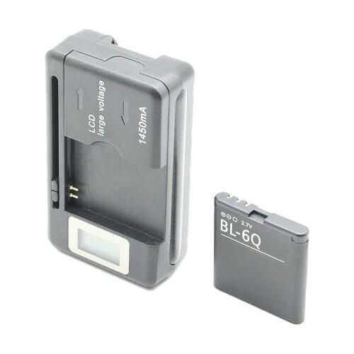 Ciszean 1080mAh BL-6Q BL 6Q BL6Q Replacement Battery For Nokia 6700 E51i N82 N81 E51 + LCD Charger
