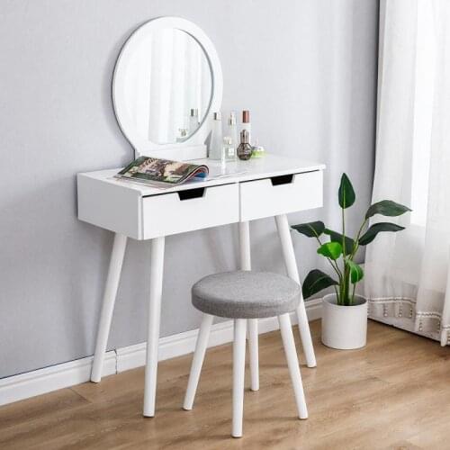 Dressing Table Modern Simple Makeup Table Storage Cabinet Dresser With Stool Mirror Corridor Bedroom FurnitureNordic Vanity Desk