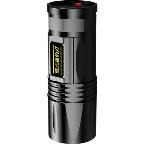 LED Flashlight Ultra Bright Torch Camping 4 Light Source Mode Waterproof Zoomable Night Fishing Flashlight USB Rechargeable