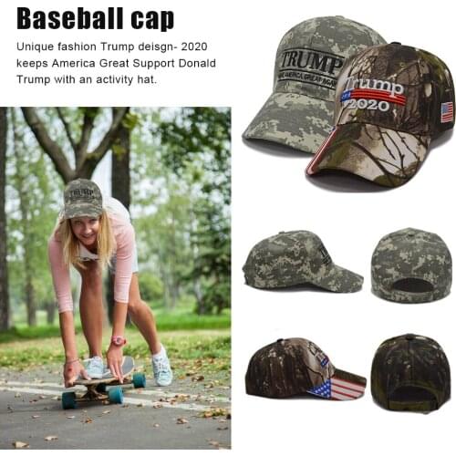 Trump Election Tennis Baseball Cap Sports Cap Trump Camouflage Hat