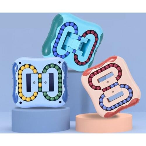 Rotating Magic Bean Fingertip Toy Children Adults Intelligence Puzzles Games Learning Montessori Educational Toys Kids Gift