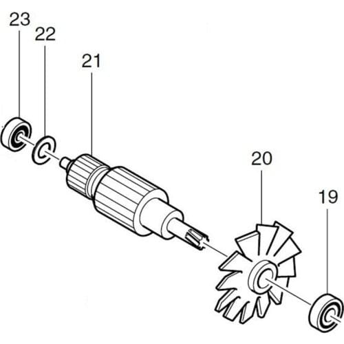 AC220-240V MAKITA 516703-1 Rotor Motor Armature for HM1303 Rotor