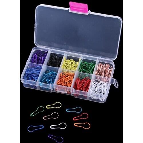 300X Gourd Shape Safety Pins Clips Knitting Cross Stitch Marker Tag Pins DIY
