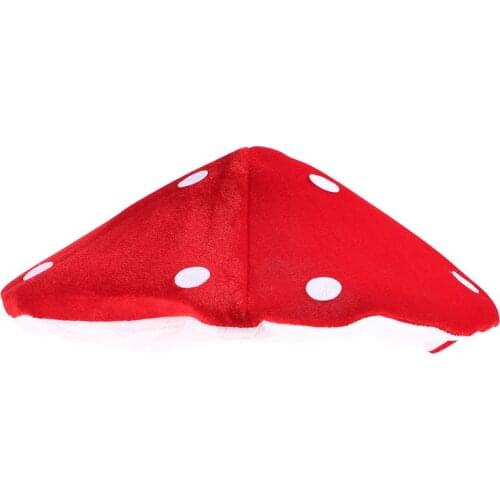 1 Pc Mushroom Hat Plush Adorable Funny Costume Hat Cartoon Hat for Party Children Kids