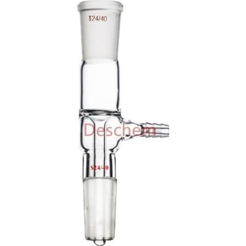 24/40,Glass Straight Tube Vacuum Take-off Adapter,Gas Inlet Adapter