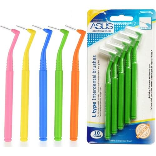 5Pcs/set 0.6MM 0.7MM Interdental Brush Push-Pull Soft Slim Dental Floss Toothbrush Orthodontic Wire Brush Oral Care Toothpick 1