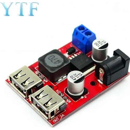 9V / 12V / 24V / 36V turn 5V DC-DC voltage conversion circuit board charging solar regulator 3A