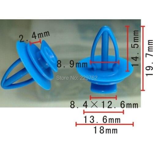 Free Shipping 100PCS Retainer Cilp For European car Automotive Clips And Fastener Plastic Clip For Car Body Auto Plastic Rivet