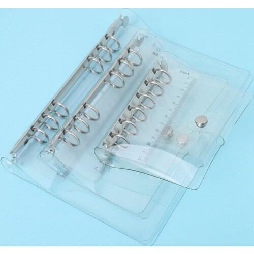 A5/A6/A7 PVC Notebook Notepad Sheet Shell Cover File Folder 6 Holes Binder DIY