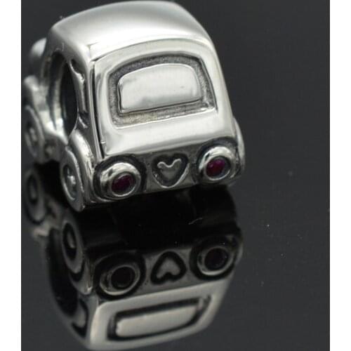 925 Sterling Silver Vintage Car Sedan Charm Beads Fit European Bracelet Bangle DIY jewelry Accessories