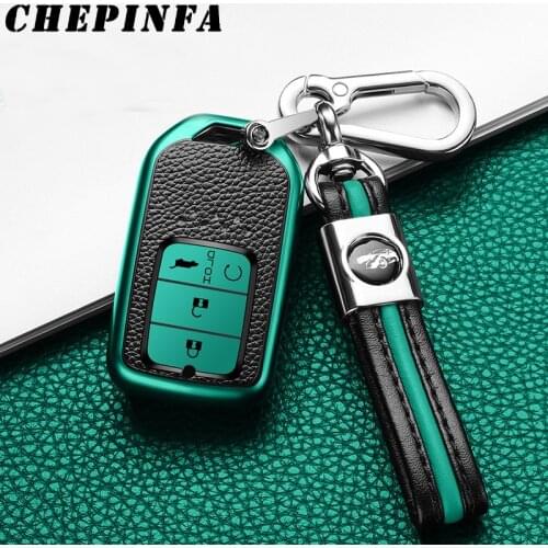 TPU Car Key Case Full Cover For Honda HR-V CRV Crider Vezel Spirior Odyssey Jazz Freed Jade Civic Fit City Accord Cxv Pilot