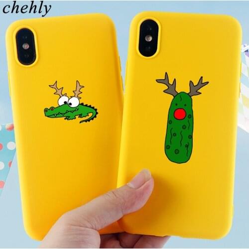 Crocodile Phone Case for iPhone 6s 7 8 11 12 Mini Plus Pro X XS Max XR SE Cactus Cases Soft Silicone Fitted TPU Cell Shell Cover