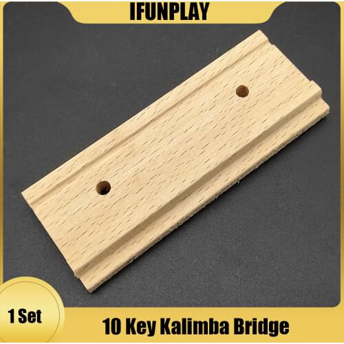 Wood 10 Key Kalimba Bridge DIY Thumb Piano Wooden Bridge Musical Instruments