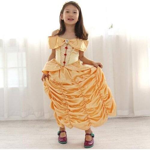 European Halloween Children Clothing Girl Performance Skirt Suit Show Serve Pumpkin Performance Serve