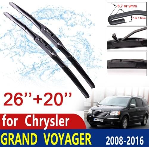 For Chrysler Grand Voyager 2008~2016 2009 2010 2011 2012 2013 2014 2015 Front Windshield Wipers Car Wiper Blade Car Accessories