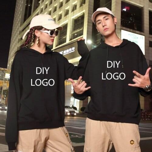 DIY logo Hoodies For Group Team Printied With Your Own Band Artwork Photo Men Womens Casual Street Wear Male Sweatshirt Tops