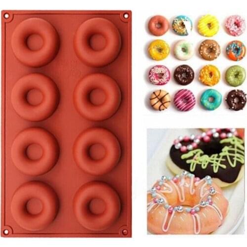 Donut Silicone Mold Baking Pan Non-Stick Pastry Chocolate Dessert Cake Tools DIY Decoration Tools Bagels Muffins Donuts Maker
