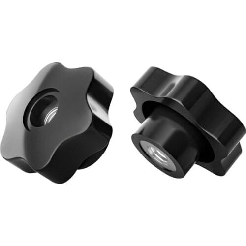 M4M5M6Plum blossom rubber head nut plum blossom handle nut rubber head hand screw nut copper core nut