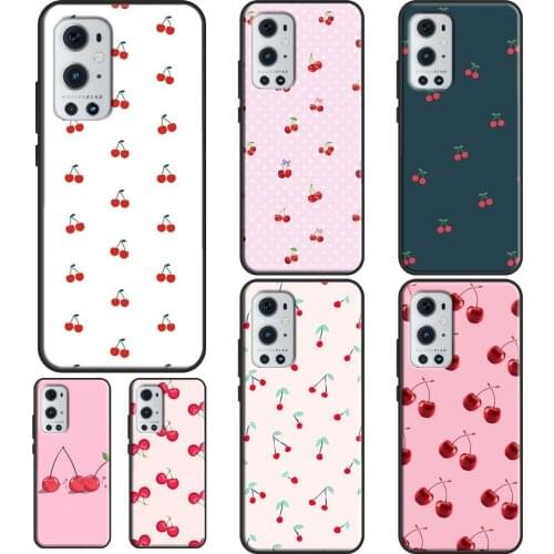 Cherry Fruit Cute Collage For OPPO Realme 6 7 8 Pro Q3 GT Neo C3 C11 C21 Case For OnePlus 9 Pro 7 8 Pro 8T 9R Nord