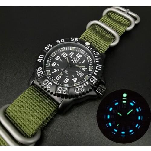 ADDIES Mens Watches Top Brand Luxury Men Watch Nylon Strap Luminous Quartz Watch Sports Waterproof Male Clock relogio masculino
