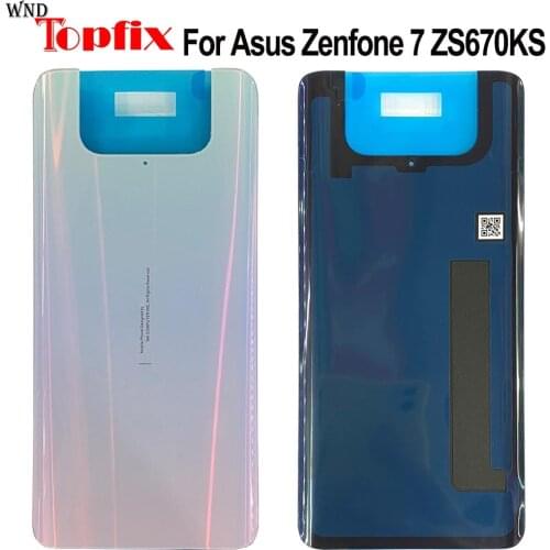 New Cover 6.67" For Asus Zenfone 7 ZS670KS Back Battery Cover Housing For ASUS ZS670KS Back Battery Cover