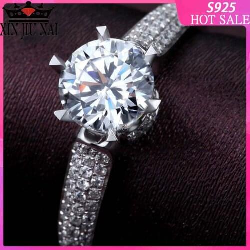 2020 new luxury star bright engagement wedding anniversary female ring