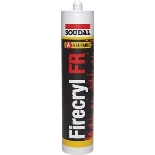 Soudal Firecryl FR Fire Resistant and Fire Retardant Acrylic Sealant 310 ml