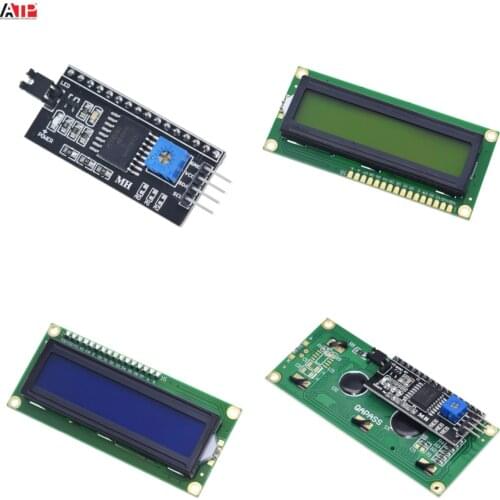 GREAT IT LCD1602+I2C LCD 1602 module Blue/Green screen PCF8574 IIC/I2C LCD1602 Adapter plate