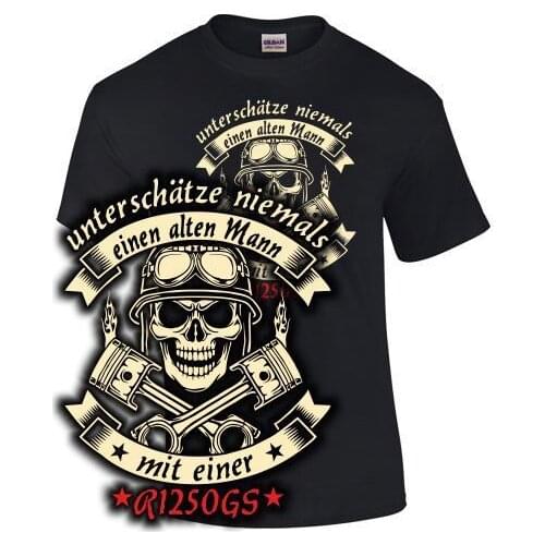 R 1250 Gs Tuning T-Shirt Slogan Old Man With Motorcycle Meeting Accessories