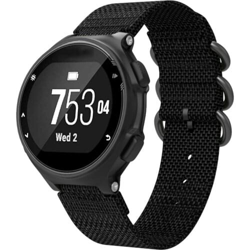 Nylon Wristband Rare Quick Drying for Garmin forerunner 735XT/220/230/235/620/630 Watch Band Nylon Zulu Strap 5-Ring 22MM