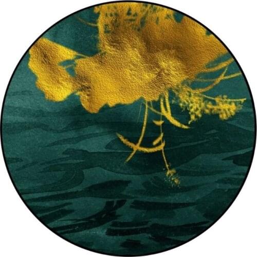 Luxury green abstract non-slip rug floor mat bedroom living room home decoration