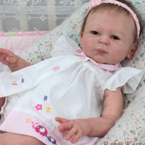 Full limbs silicone vinyl Reborn doll kit Anatomically Correct bebe reborn girl doll mold parts DIY gift toys