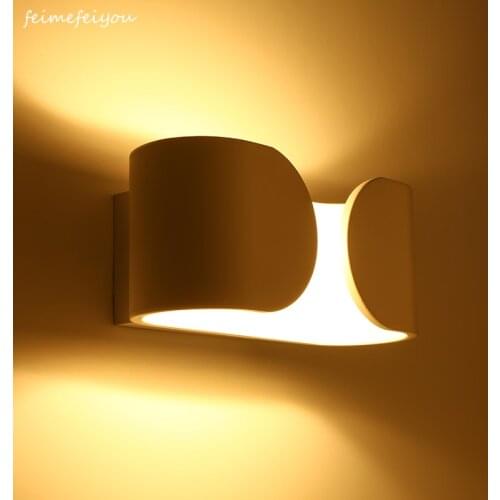 Feimefeiyou Modern Wall Sconce Lights 6W LED Room Wall Lights Aluminium Wall Lighting Lamps for Living Room Bedroom Corridor