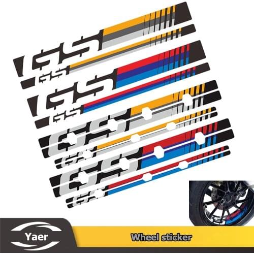 For BMW R1200GS LC R1250GS R 1200 1250 GS Adventure Motorcycle Reflective Waterproof Tire Sticker Rim Decoration Decal