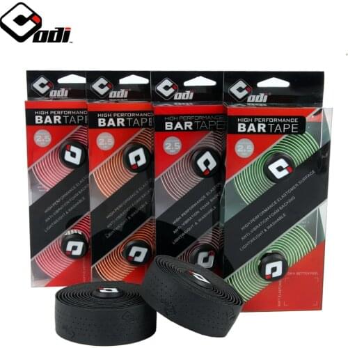 ODI Road Bike Handlebar Tape MTB 2.2m Cycling Handle Bar Tapes High Perforance Mountain BMX Bicycles Components With 2 Bar Plug