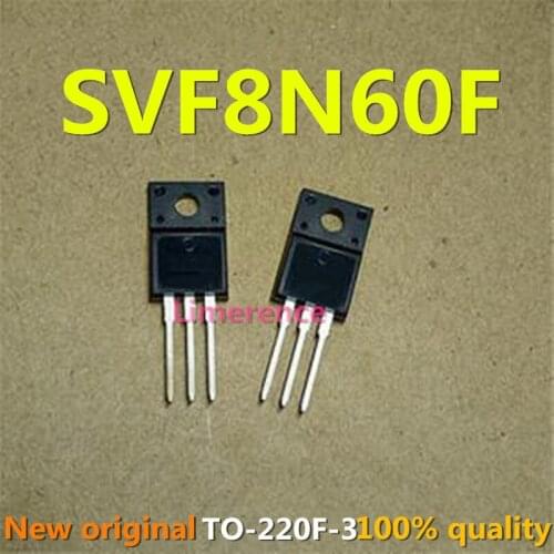 100% nuevo 50 unids/lote original MOSFET SVF8N60F 8A600V SVF8N60 TO-220F Transistor