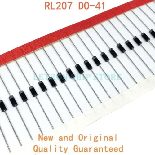 100PCS RL207 DO-41 2A 1000V Rectifier Diode