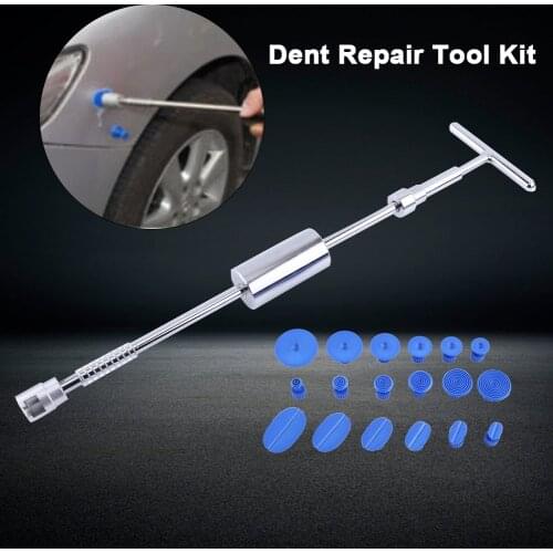 18 PCS Car Dent Repair Tools Glue Puller Tabs Slide Hammer P DR Tool Dent Removal Tools Car Styling Repairing Refurbishing Tools