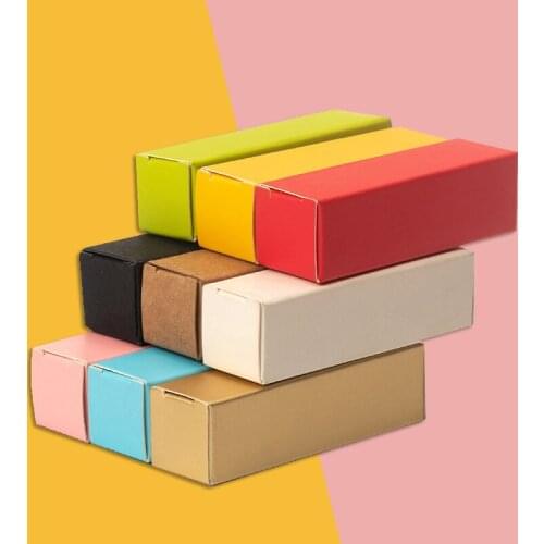 20pcs/Lot Lip Balm Tube Packaging Carton Box Lipstick Tube Christmas Valentines Day Wedding Packing box gift bag Kraft Paper