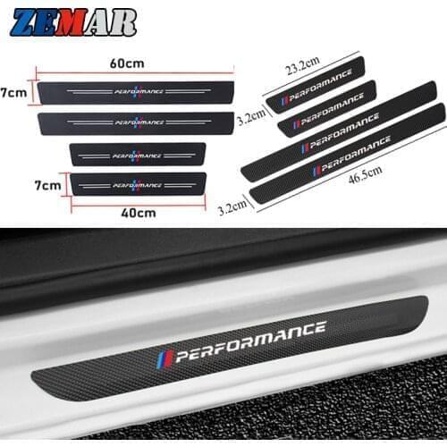 4PCS Waterproof Carbon Fiber Sticker Protective for BMW 1 Series E87 F20 E81 E82 E88 F40 F21 F22 F45 F46 F32 F33 F36 E63 F12 F06