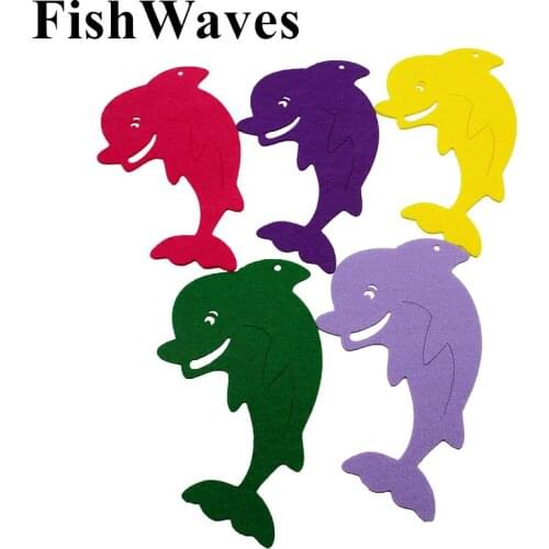 5pcs/lot Felt Dolphins Vilt Stof For DIY Crafts Home decorations Handwork Sewing Learn the Animal Corresponds Non Woven Febric