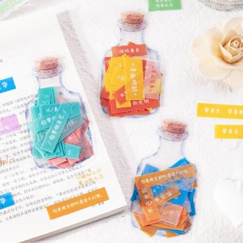 60Sheets Collection of Beautiful Quotes From The World Pattern World Masterpiece Cool Journal Sticker Stationery